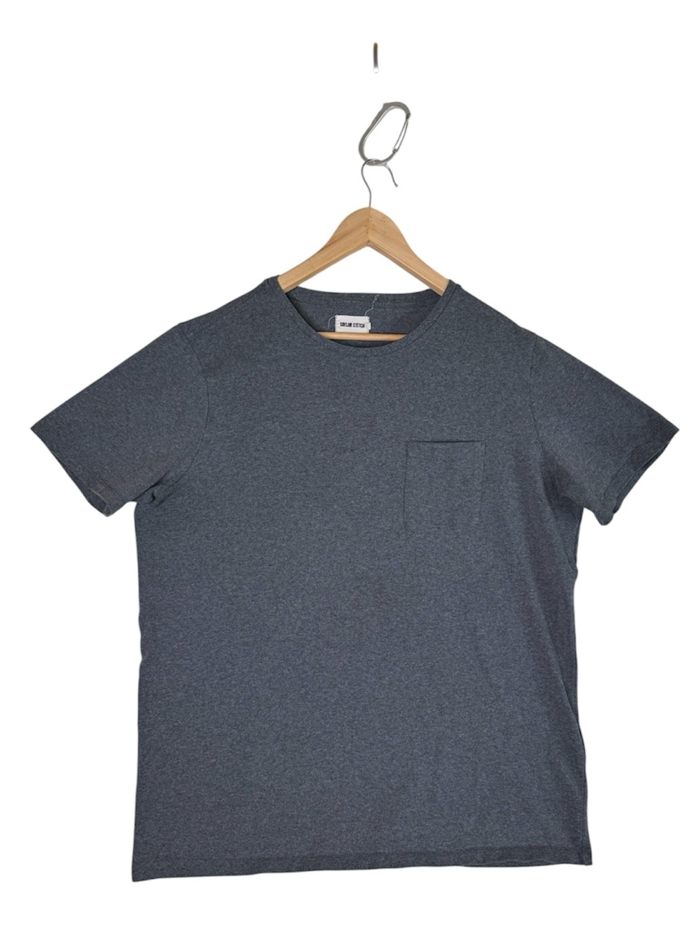 Taylor Stitch The Heavy Bag Tee Pocket T-Shirt Gray Men's Size 44